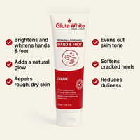 Gluta White Hand & Foot Whitening  | Best Whitening, Moisturizing & Brightening